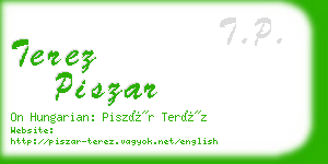 terez piszar business card